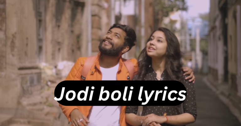 Jodi Boli Lyrics | যদি বলি | Pratik